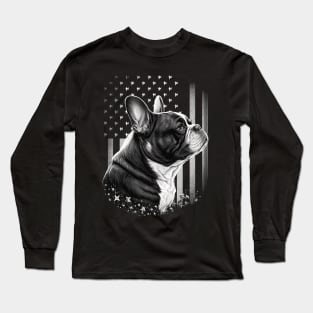 French Bulldog 4th of July Long Sleeve T-Shirt